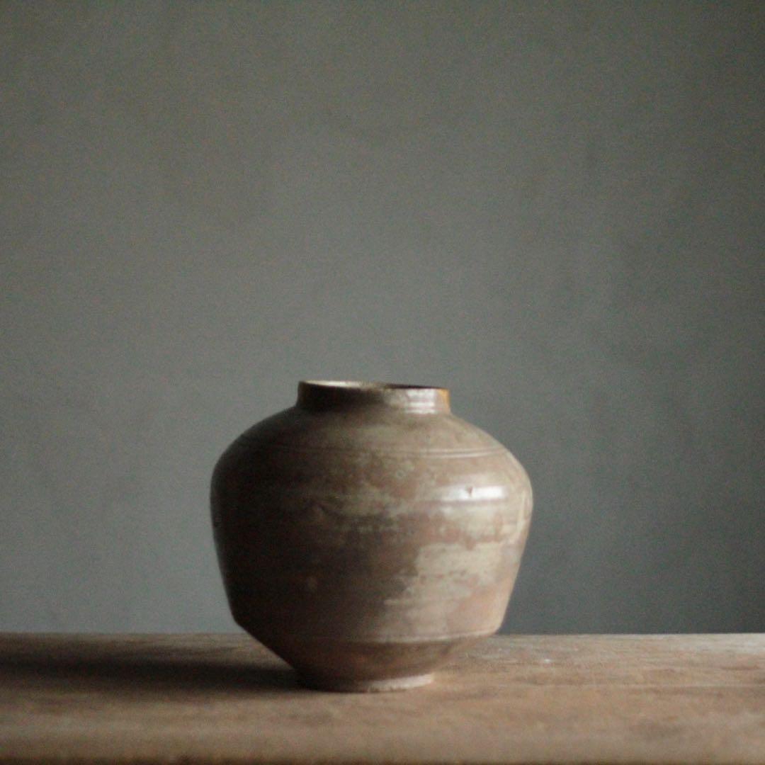 李朝 壺 花器 古道具 アンティーク 古美術