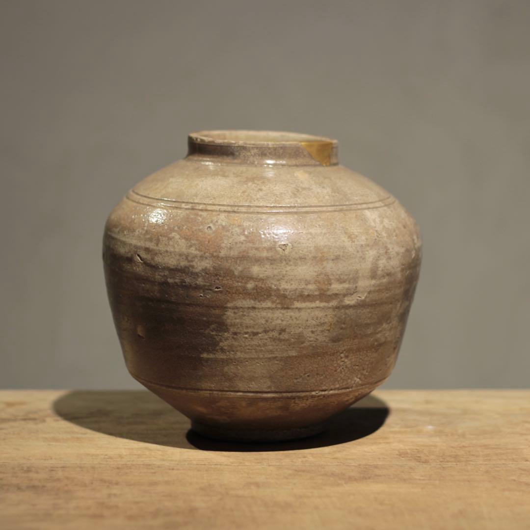 李朝 壺 花器 古道具 アンティーク 古美術