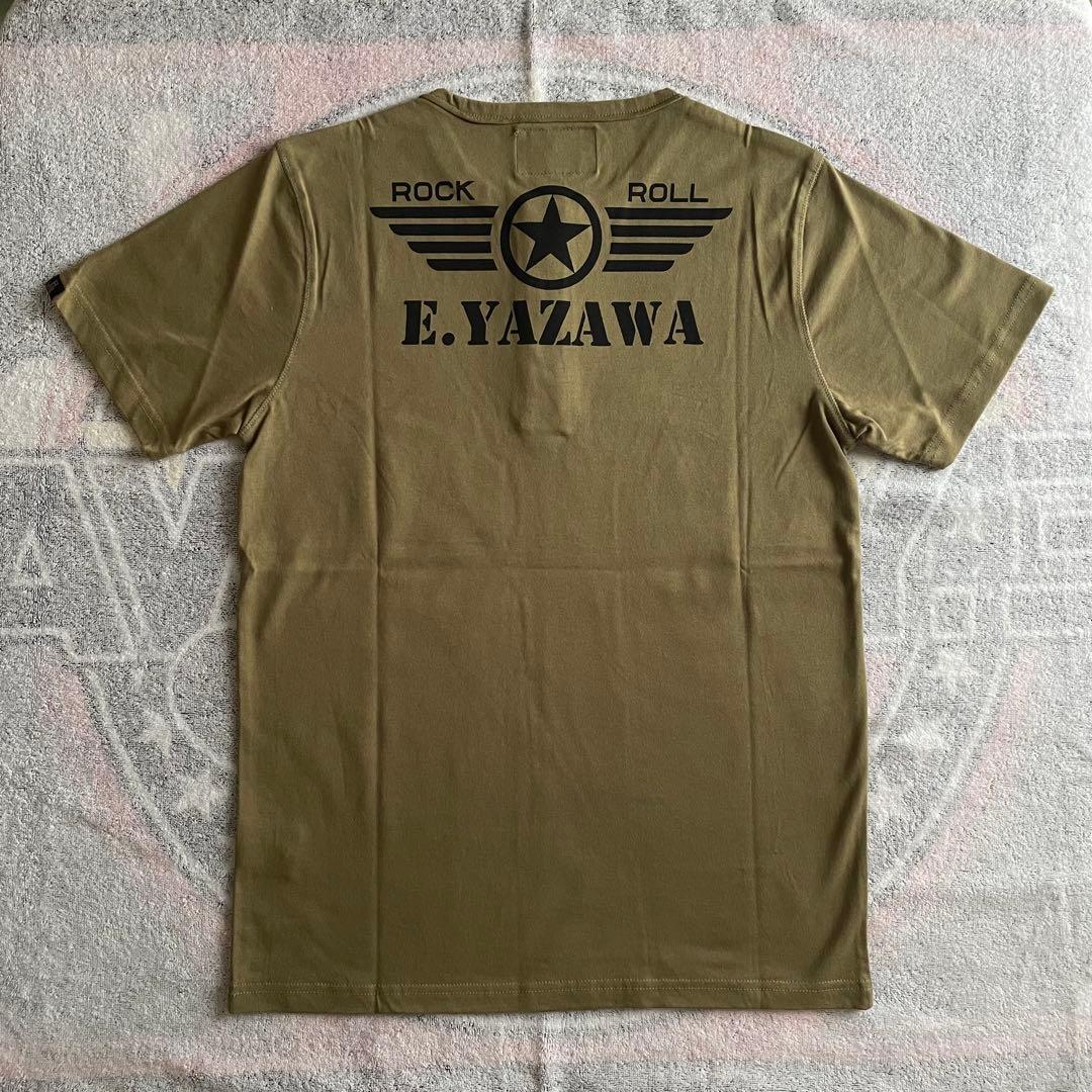 新品未使用☆矢沢永吉 ボタンTシャツ（ミリタリー）カーキ Sサイズ