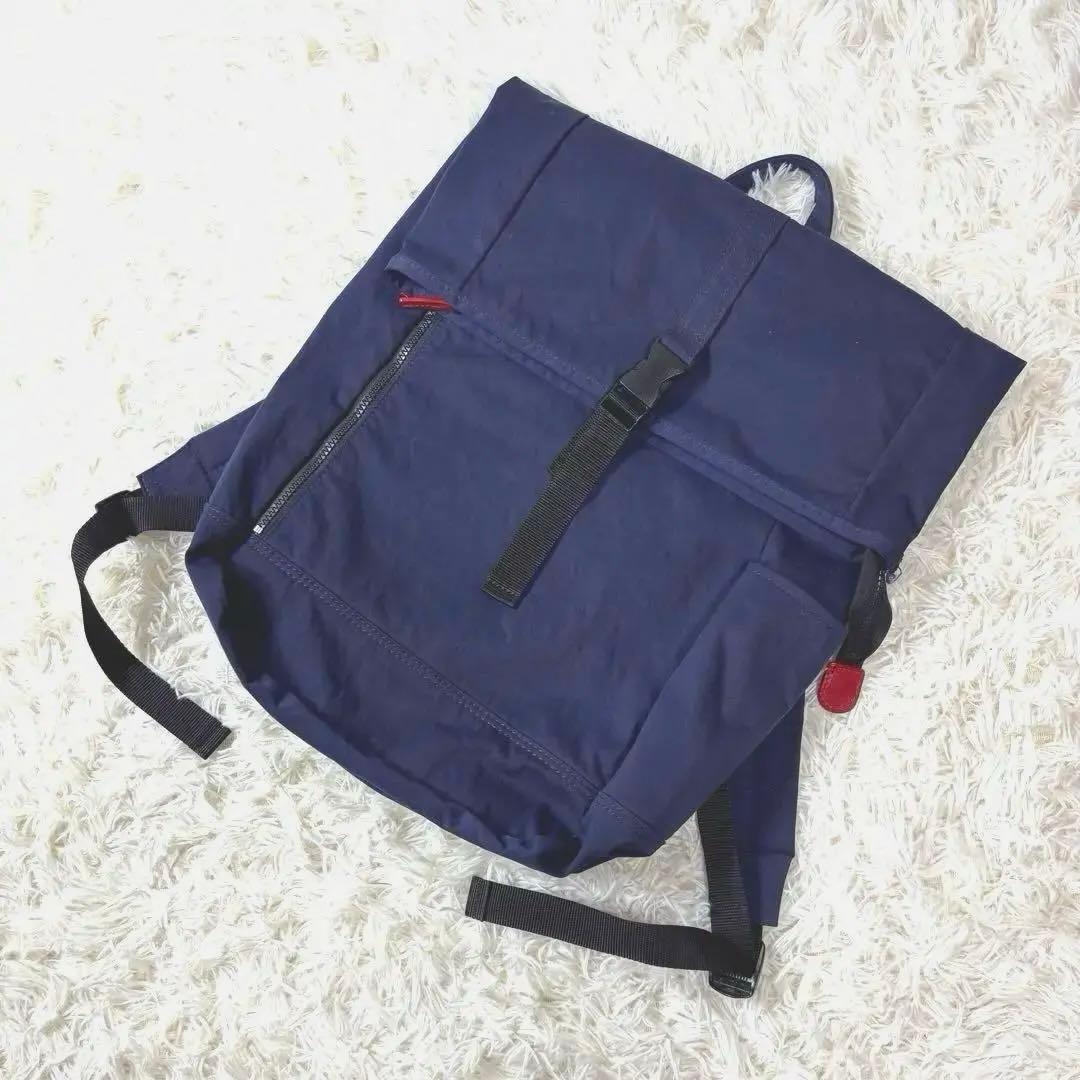 日乃本帆布 コンブ フラップ型リュック ネイビー バックパック 希少品