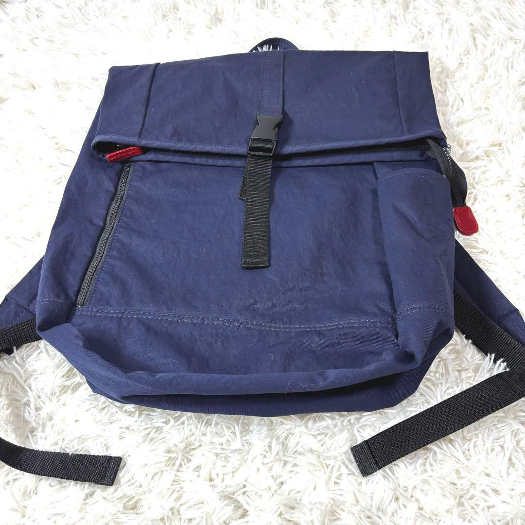 日乃本帆布 コンブ フラップ型リュック ネイビー バックパック 希少品