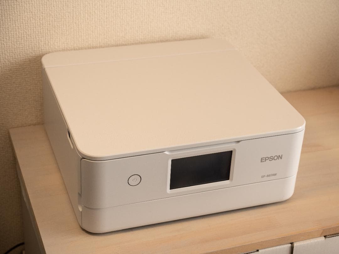 EPSON A4インクジェット複合機 EP-887AW ホワイト