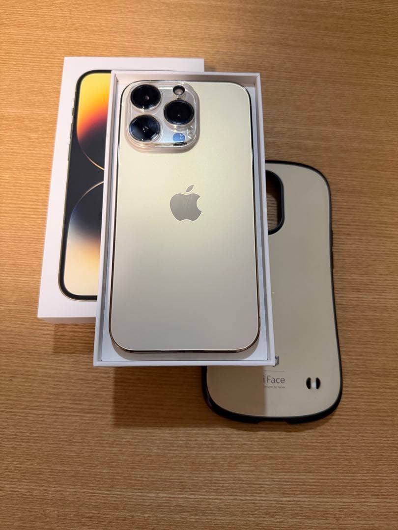 【極美品】iPhone 14 Pro ゴールド256GB バッテリー（100％）