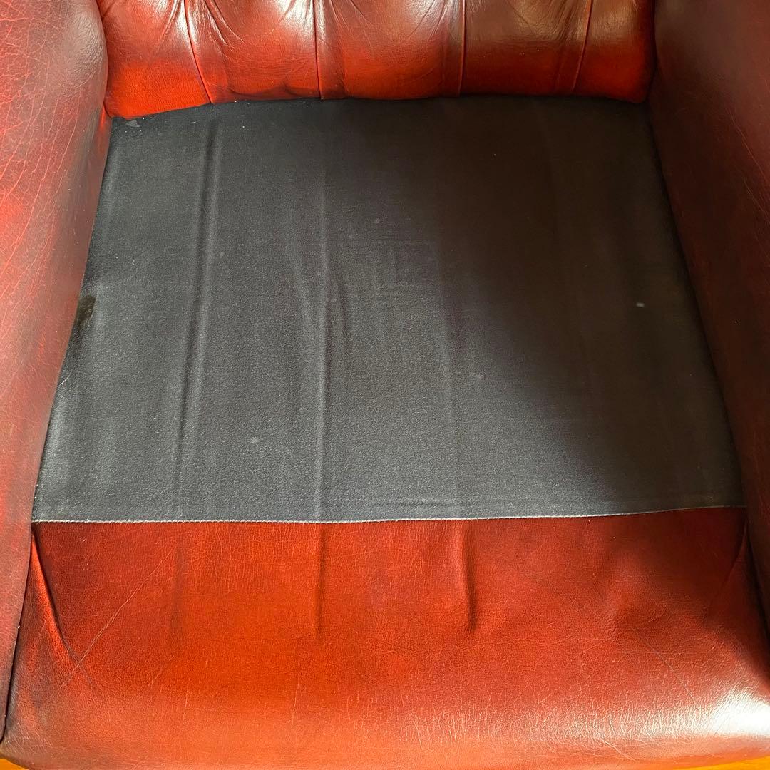 【お値下げ！】イギリス 本革 チェスターフィールド ソファ チェア