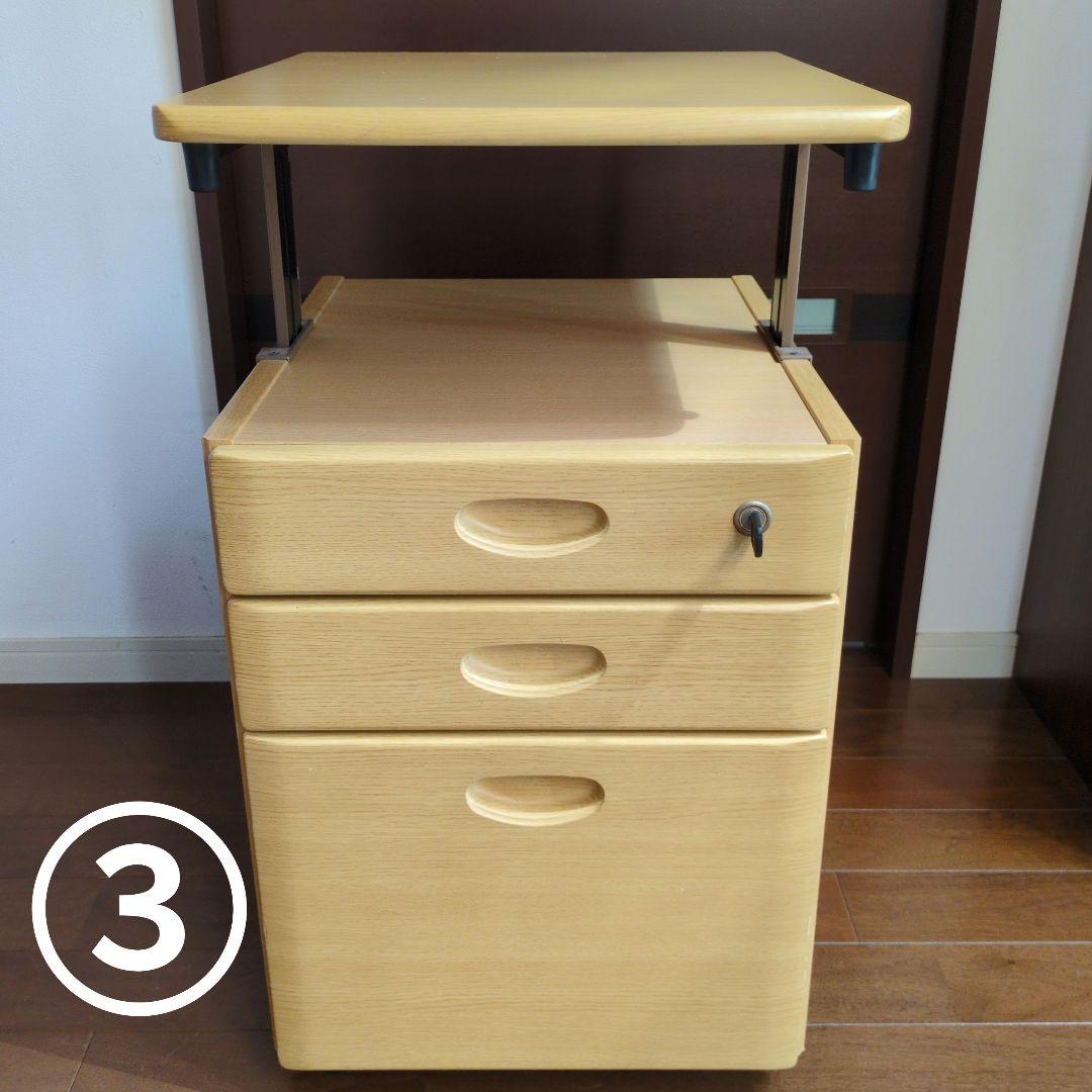 学習机① ナチュラル ニトリ　【別出品 本棚② 袖机③】