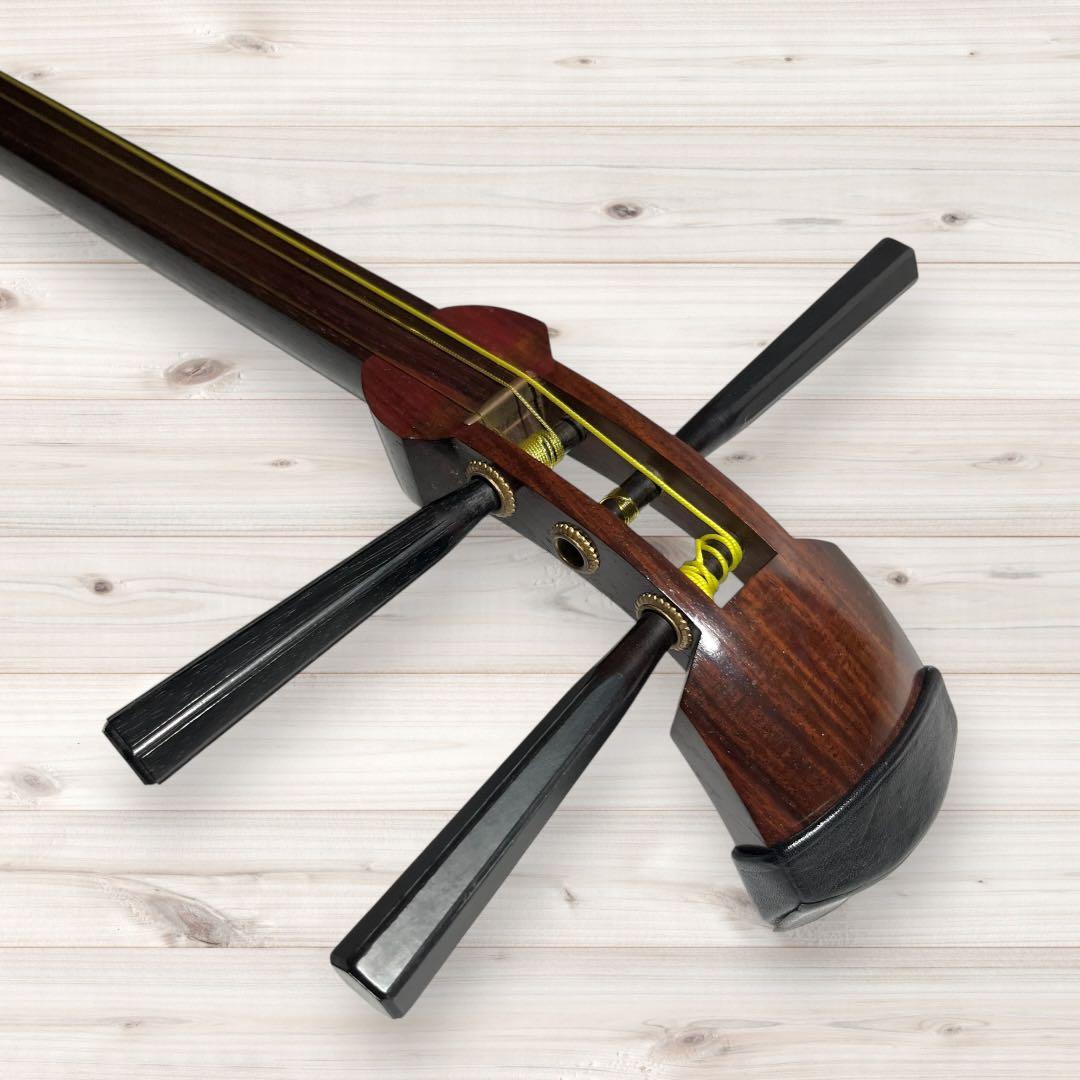 細棹 三味線 ハードケース 和楽器 伝統 弦楽器 バチ