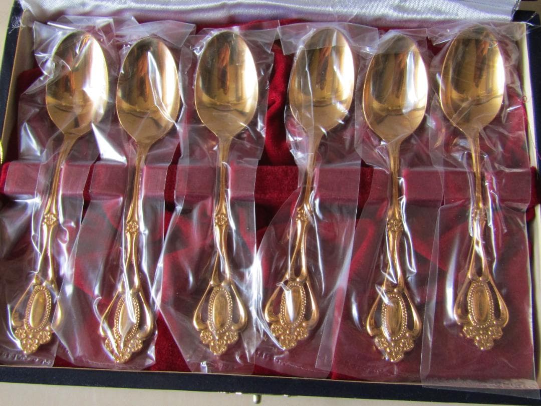 ノリタケ　金メッキスプーン6本セット　アンティーク　未使用品
