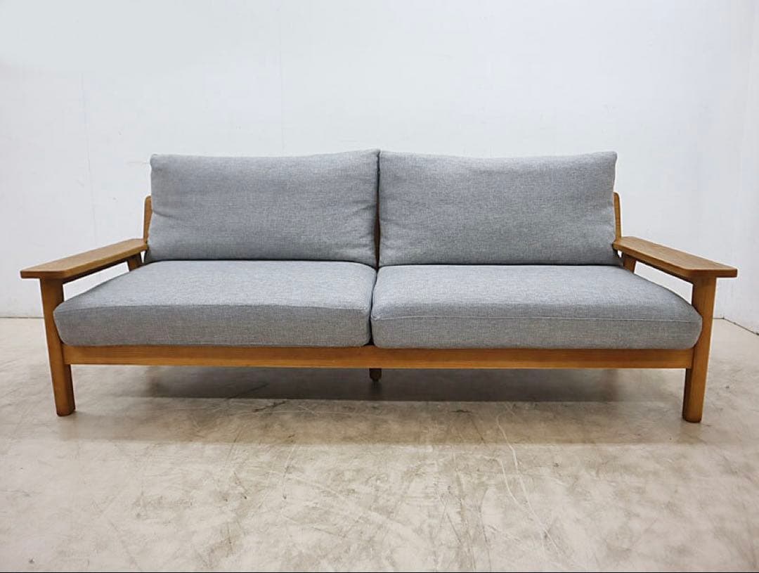 展示品 unico ウニコ KIRP キルプ3人掛けソファ　ウッドフレーム