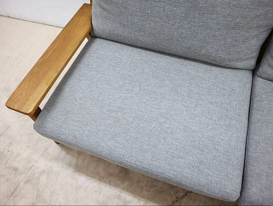 展示品 unico ウニコ KIRP キルプ3人掛けソファ　ウッドフレーム