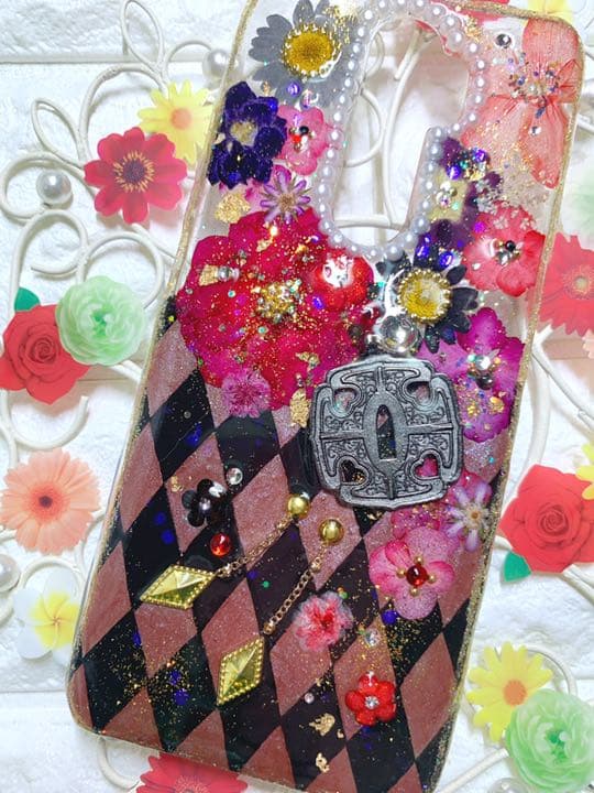 蛍様♡ご確認ページ♡加州清光さんイメージ♡押し花スマホケース