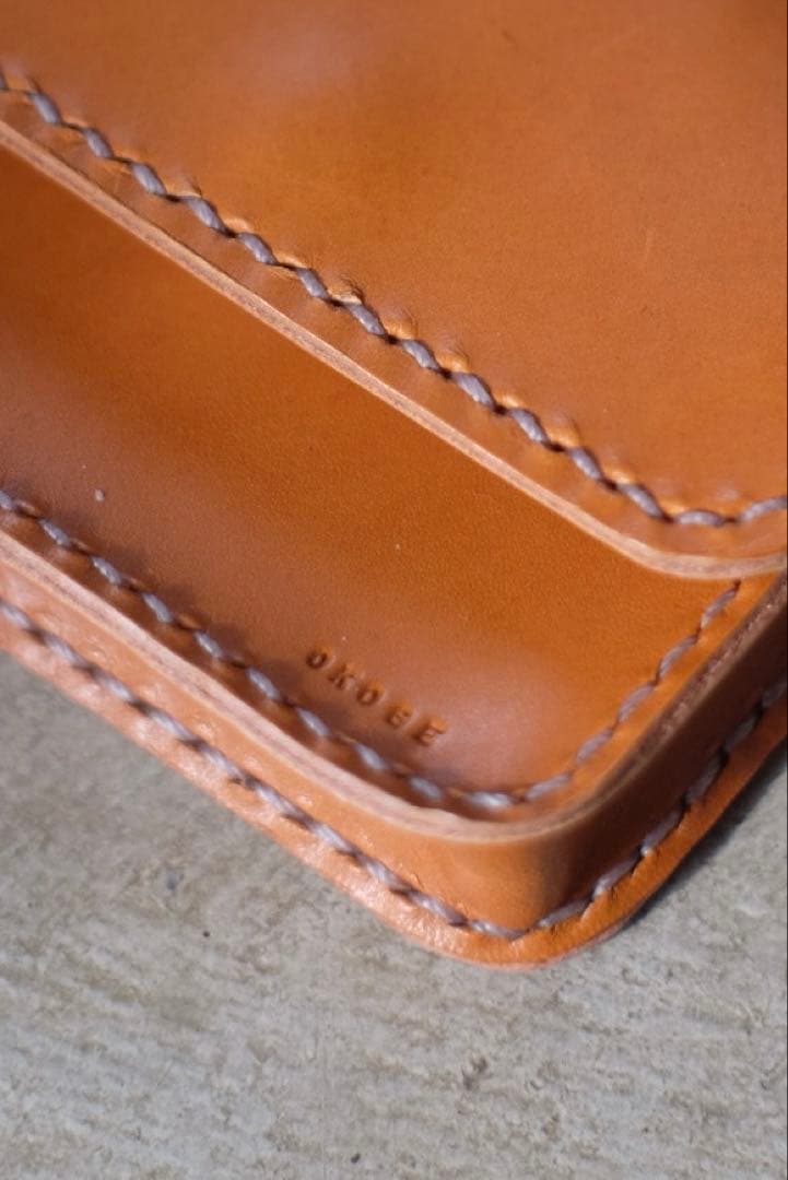 お名前の刻印可能　LOVOT用レザーポシェット　レッド