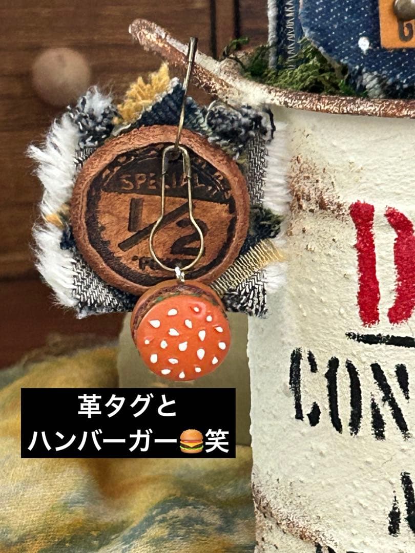 コラボ‼️リメイクデニムサボちゃん♡