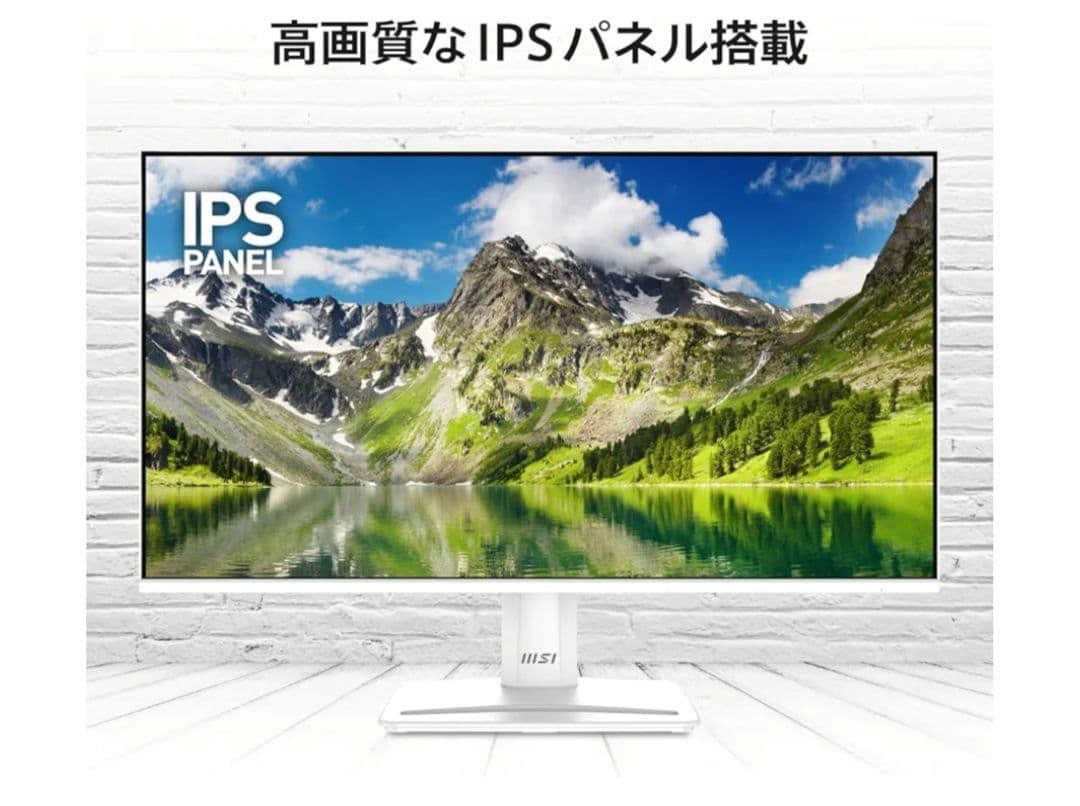 MSI PRO MP251W E2 120hz ホワイトモニター 24.5 新品