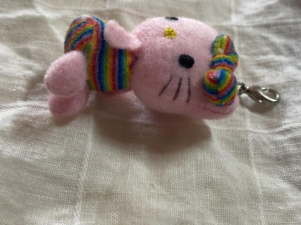 2002年　プチキティ　マスコットコレクション　ファスナーマスコット　ピンク