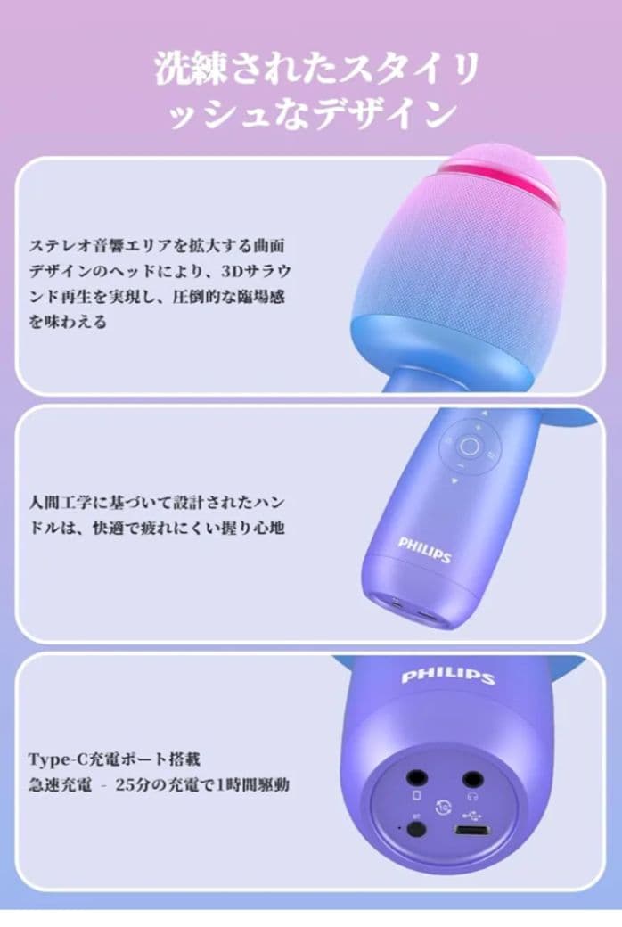 PHILIPS DLM9318C マイクスピーカー ブルー