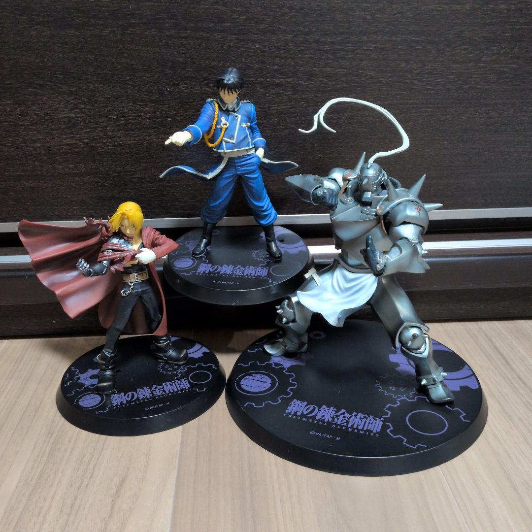 鋼の錬金術師 エドワード アルフォンス　ロイ フィギュア 3種セット