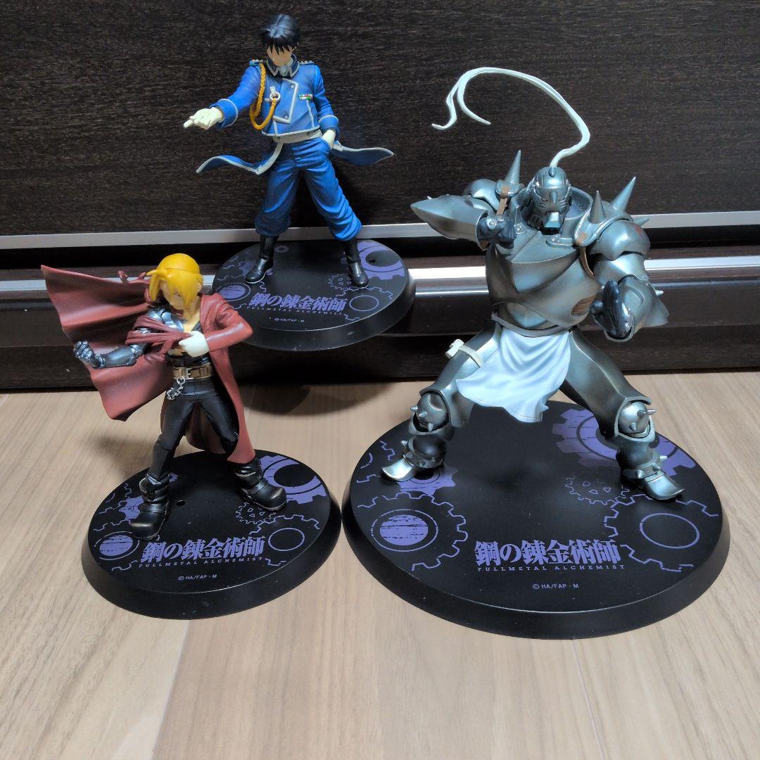 鋼の錬金術師 エドワード アルフォンス　ロイ フィギュア 3種セット