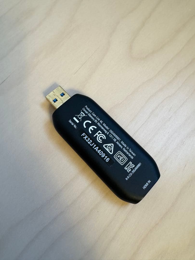 Elgato Cam Link 4K 録画 配信用コンパクトHDMIキャプチャ