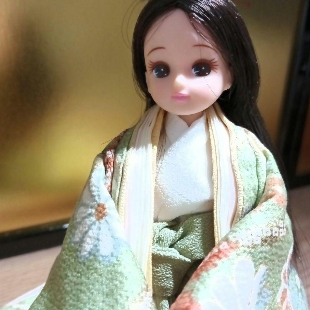 リカちゃん おひなさま 雛人形 着せ替え 平安装束 十二単風