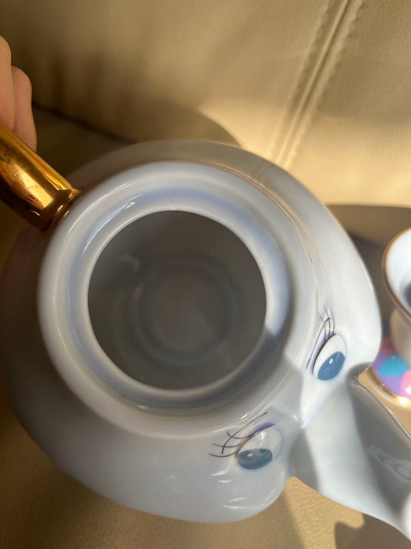 ディズニー 美女と野獣　ポット夫人 チップ　ティーポットセット