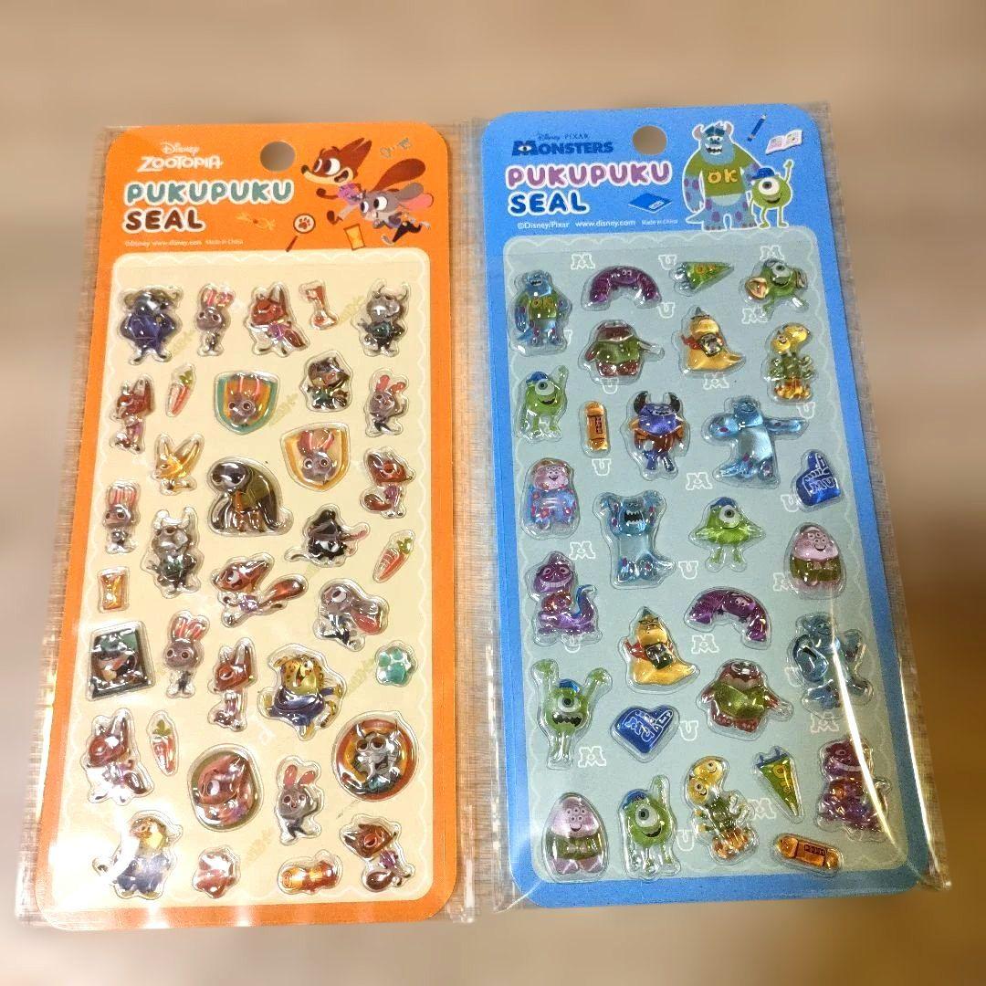 【即売れ注意】ディズニー ぷくぷくシール 14種類 豪華 大量 正規品 全種
