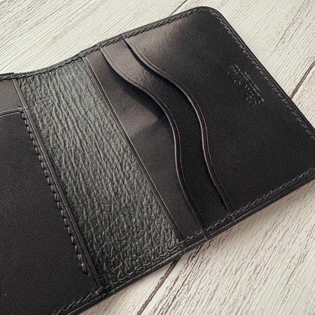 Horweenクロムエクセル×サドルレザー カードケース　手縫い