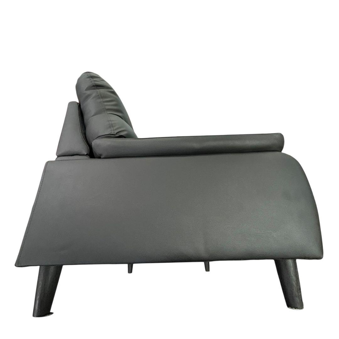 ニトリ 2人掛けソファ ブラック コンパクトソファ