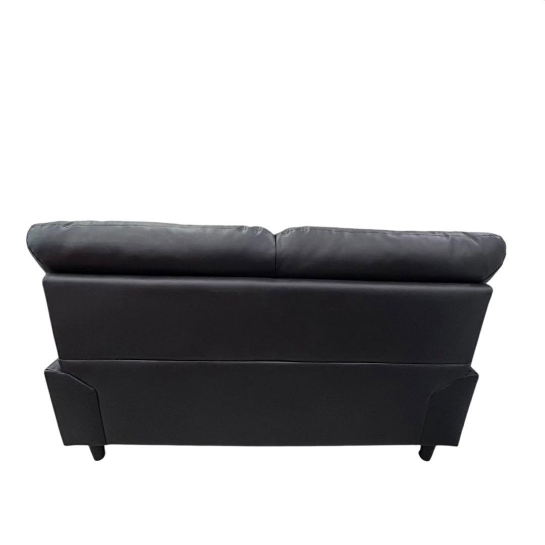 ニトリ 2人掛けソファ ブラック コンパクトソファ