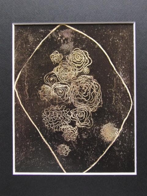 三岸好太郎、【花】、新品高級額 額装付、年代物・希少画集画、状態良好