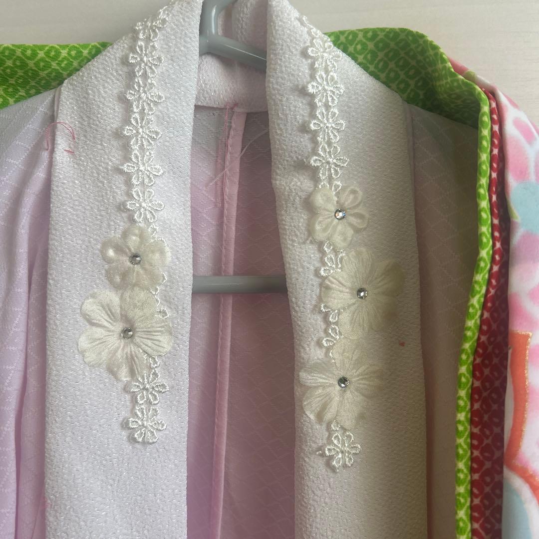 七五三用 花柄 着物 セット　式部浪漫