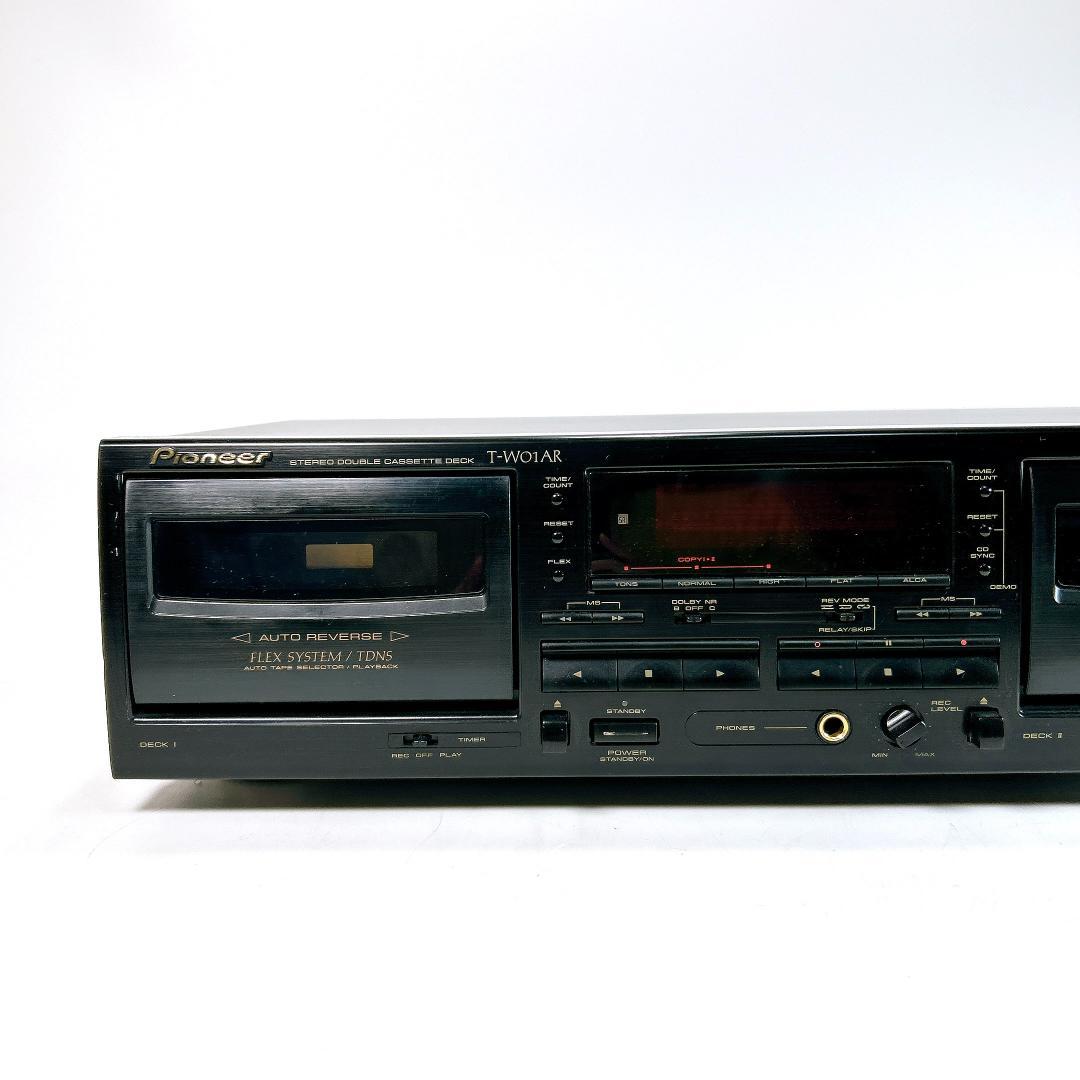 Pioneer T-W01AR ステレオカセットデッキ リモコン付属