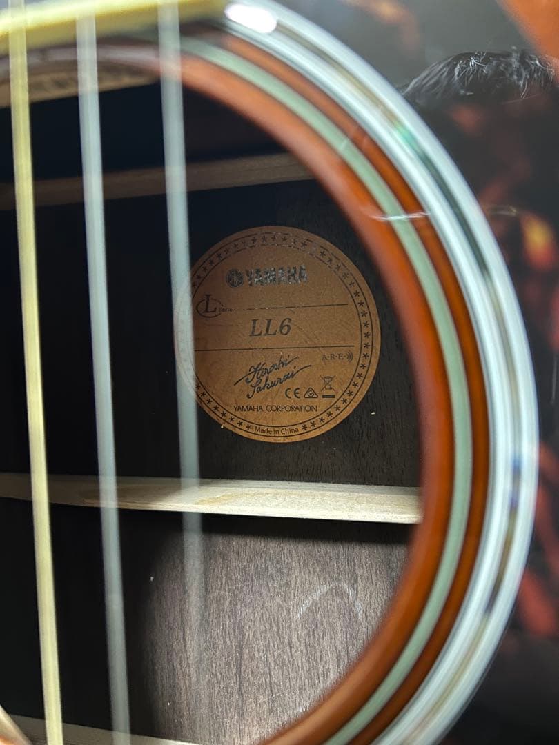 YAMAHA LL6 ARE エレアコ 純正ケース付 小凹みあり 動作良好
