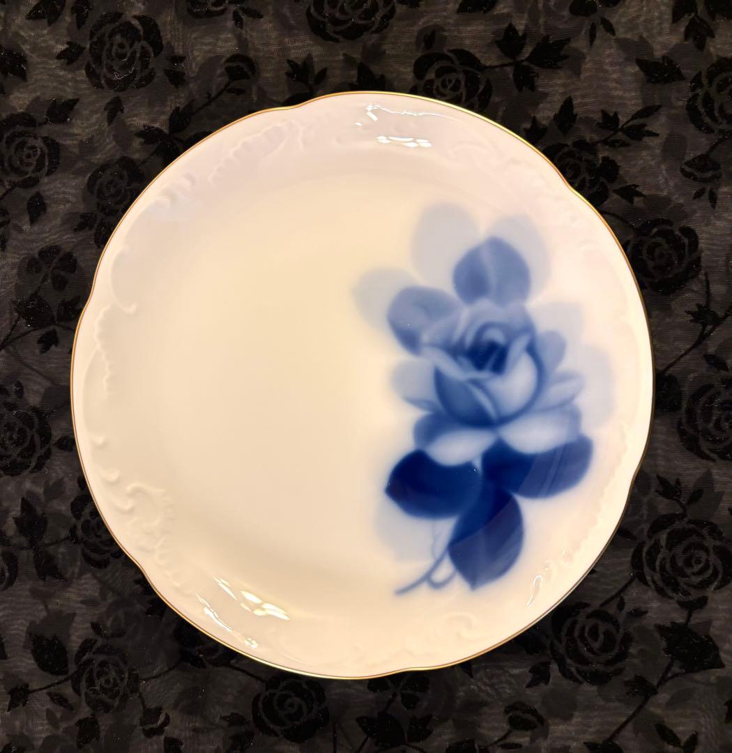 新品未使用 大倉陶園ブルーローズ15CM銘々皿揃（5枚）