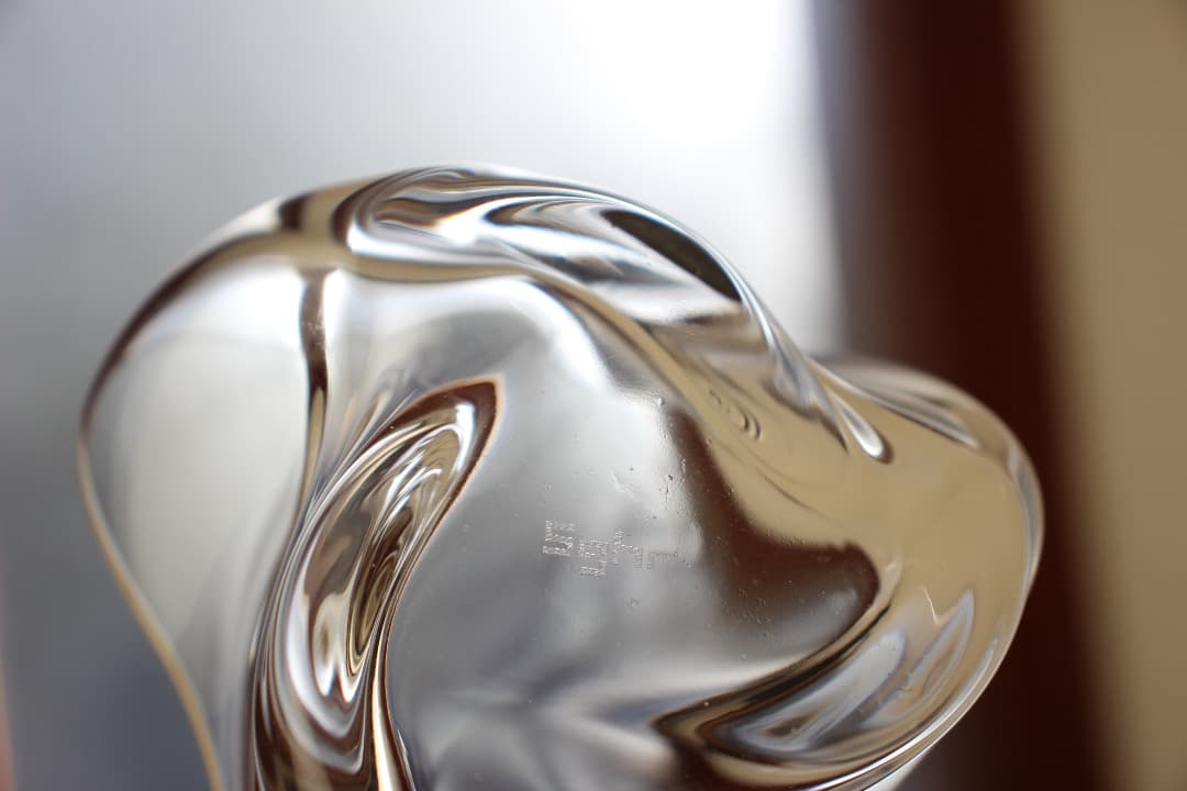 未使用　Sghr　スガハラ　菅原工芸硝子　ほ　三角小鉢　クリア　ペア