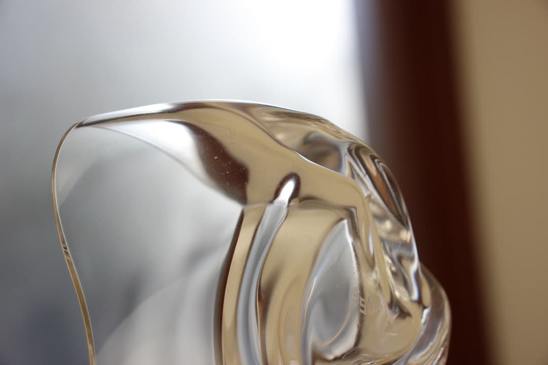 未使用　Sghr　スガハラ　菅原工芸硝子　ほ　三角小鉢　クリア　ペア