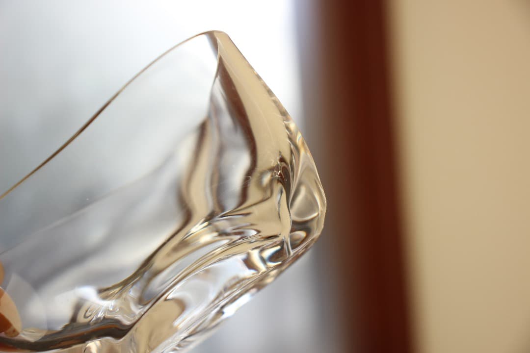 未使用　Sghr　スガハラ　菅原工芸硝子　ほ　三角小鉢　クリア　ペア