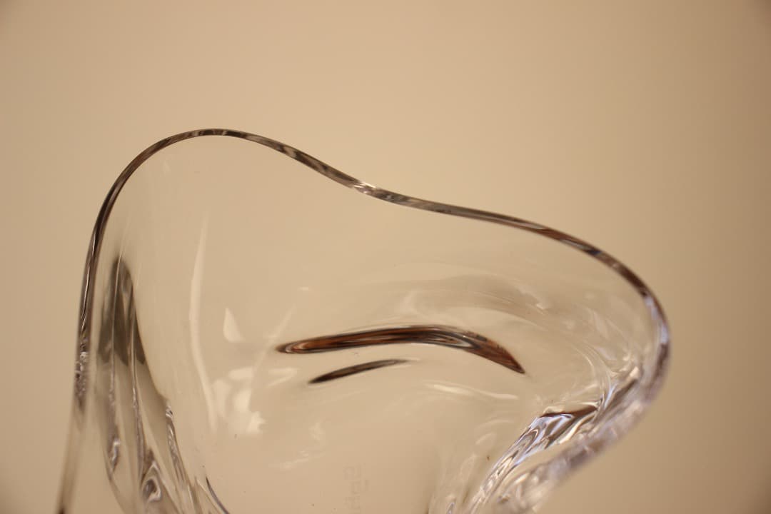 未使用　Sghr　スガハラ　菅原工芸硝子　ほ　三角小鉢　クリア　ペア