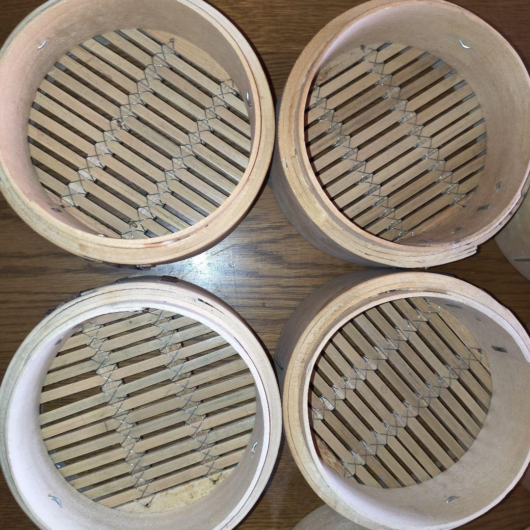 天山　かごや　蒸籠　１１個セット　蓋付き　12cm