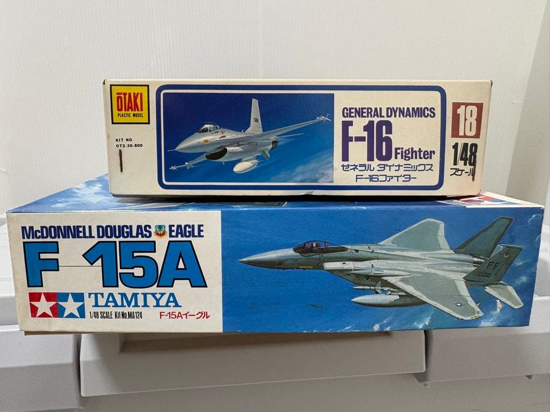 【希少】オオタキ F-16＆タミヤ F-15A イーグル1/48 傑作機セット