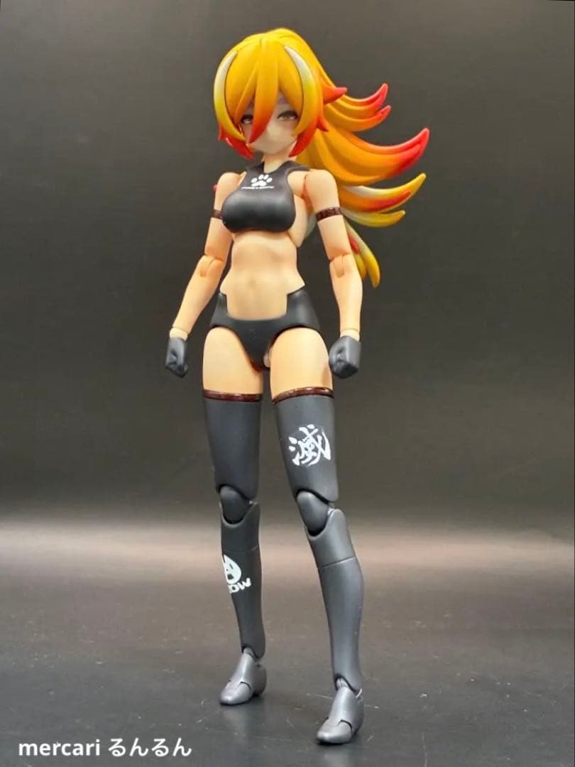 メガミデバイス　PUNI☆MOFU ラン　塗装完成品　煉獄カラーver