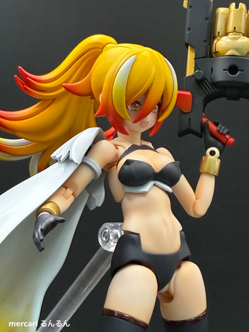 メガミデバイス　PUNI☆MOFU ラン　塗装完成品　煉獄カラーver