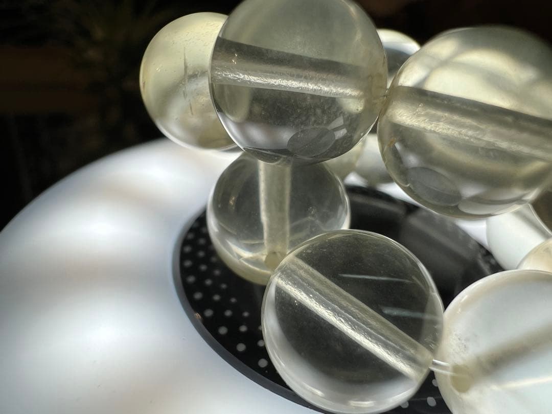 極上/透過リビアングラス 8mm ブレスレット 内径16cm 天然石 隕石 希少