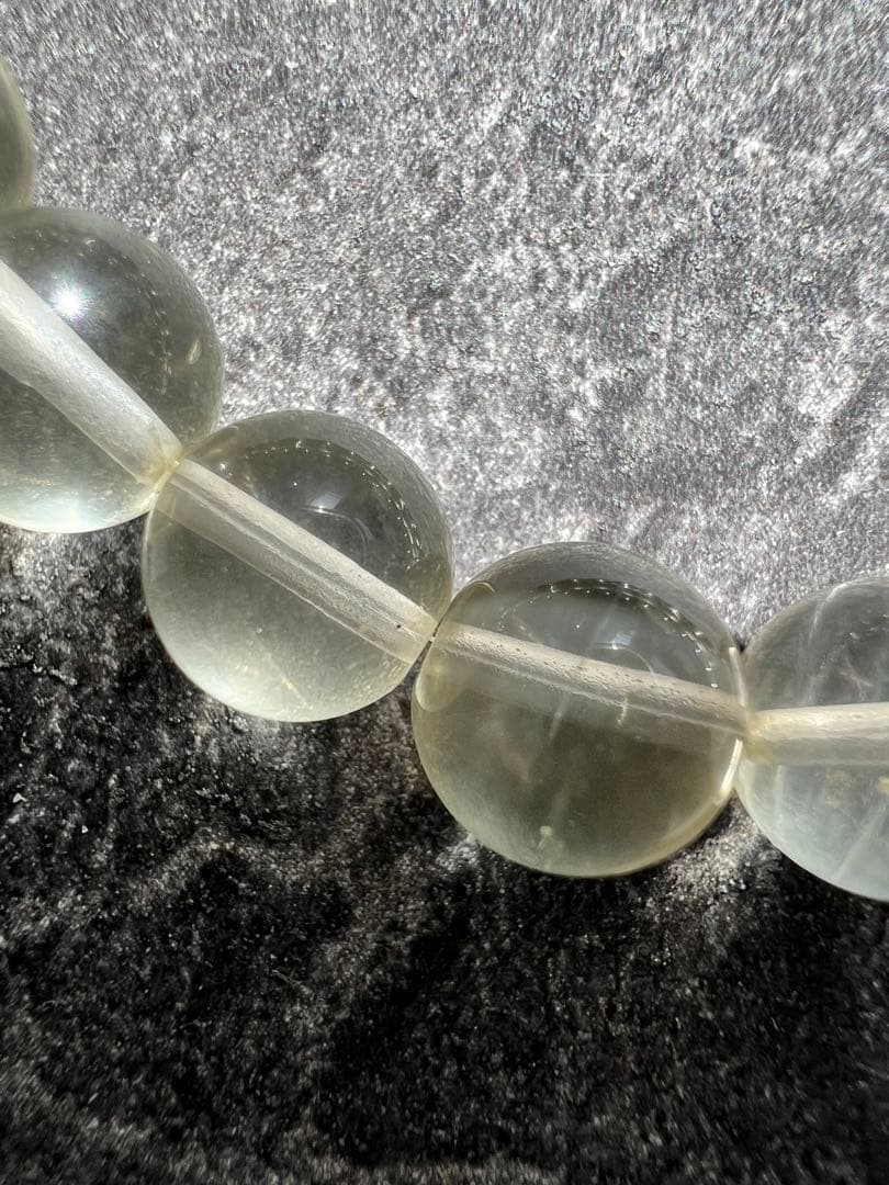 極上/透過リビアングラス 8mm ブレスレット 内径16cm 天然石 隕石 希少