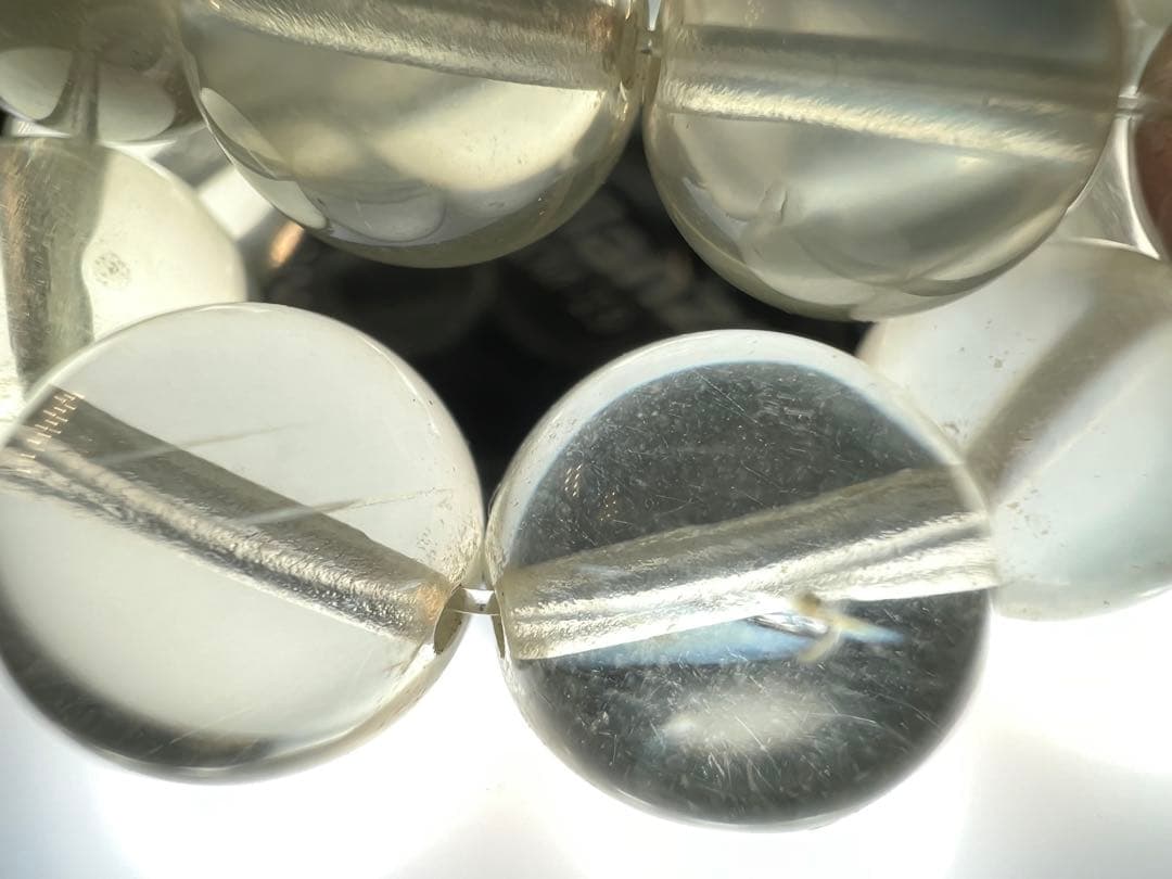 極上/透過リビアングラス 8mm ブレスレット 内径16cm 天然石 隕石 希少