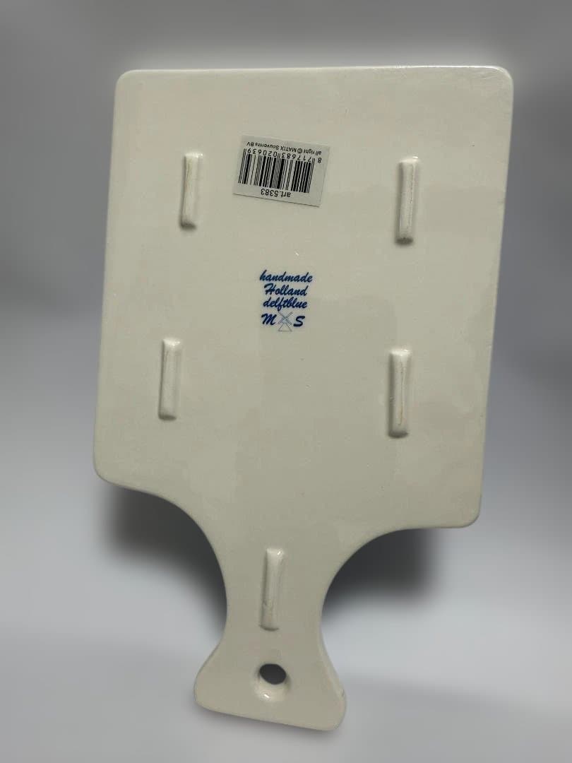 オランダ風車デザイン陶器まな板 デルフト陶器