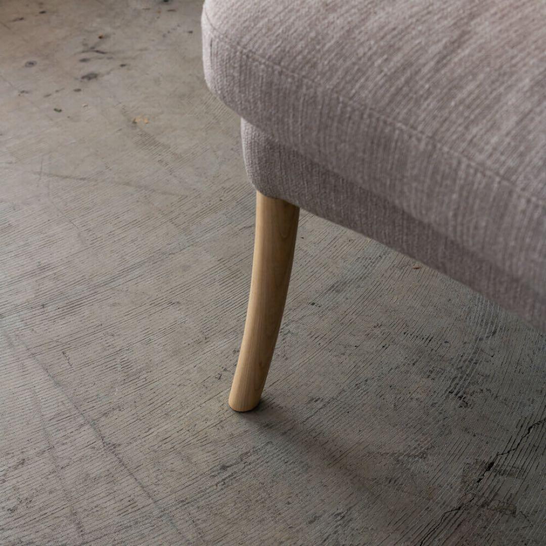 ELEGANCE カウチソファR Soap ホワイトアッシュ材 / ソープ仕上げ