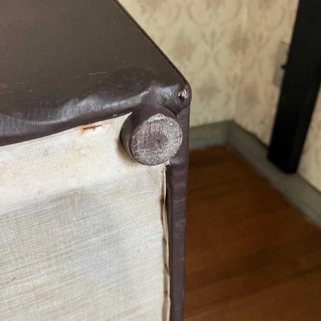 【アンティーク】① 昭和レトロ 1人掛けソファー ワインレッド スナック 喫茶店