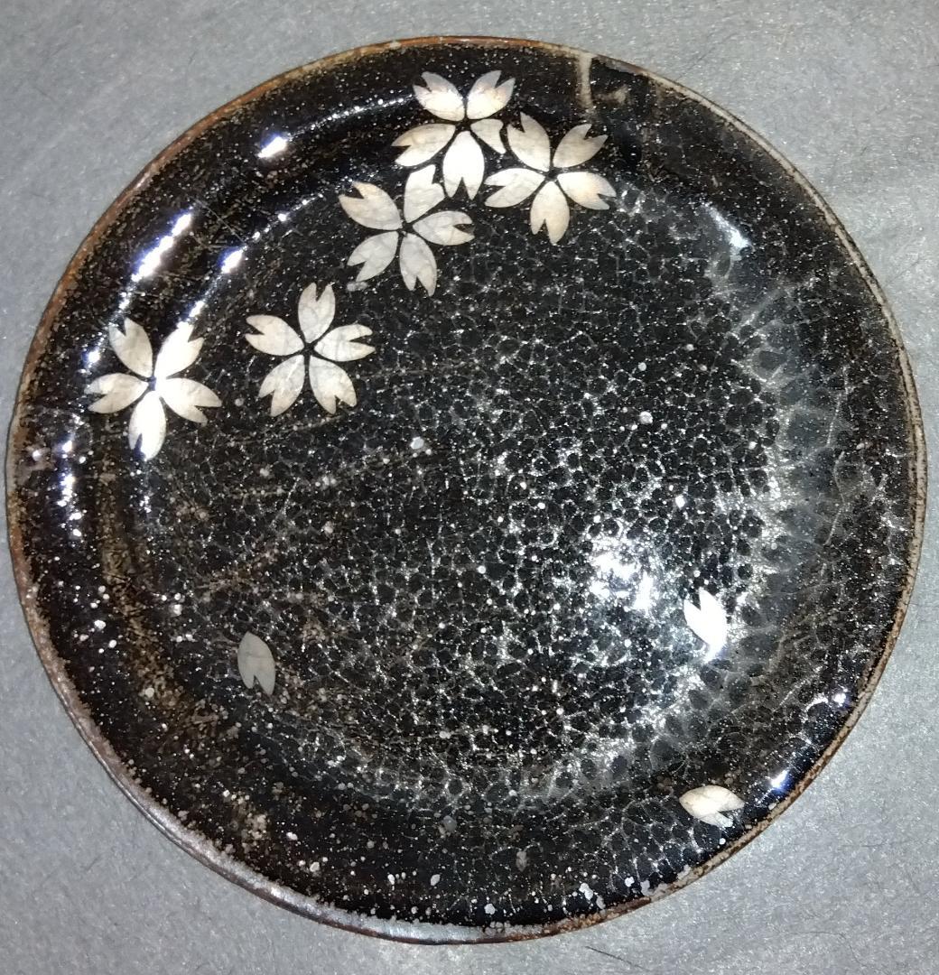 美濃焼の名工 三浦繁久作品　鼠志野桜紋様の向付け中鉢と中皿と大皿 の三種類