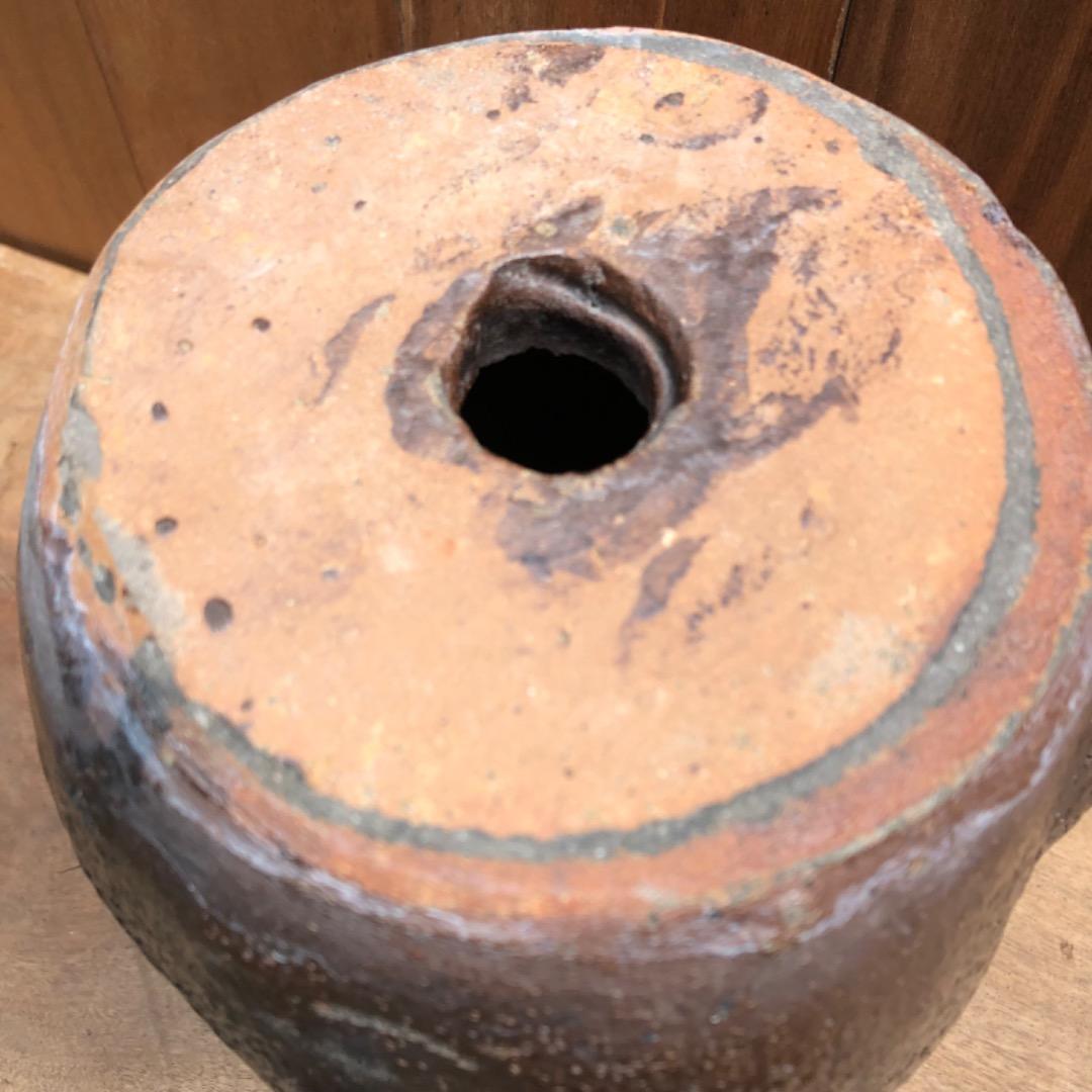 古蛸壺　陶器　アンティーク　花器　古美術　植木鉢