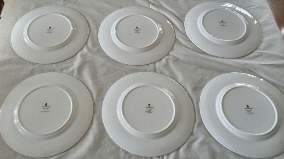 ウェッジウッド　クリオ　ディナー プレート6枚セット　27㎝黒壺マーク 未使用